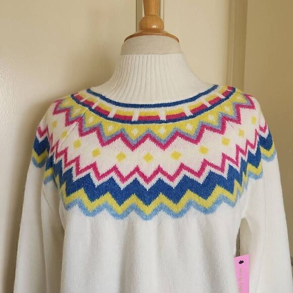 riley & rae Antique White Pullover Turtleneck Sweater,  NWT, Size Small - Picture 2 of 8